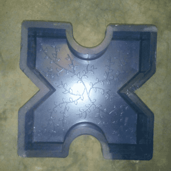 Floral X Paver Mould